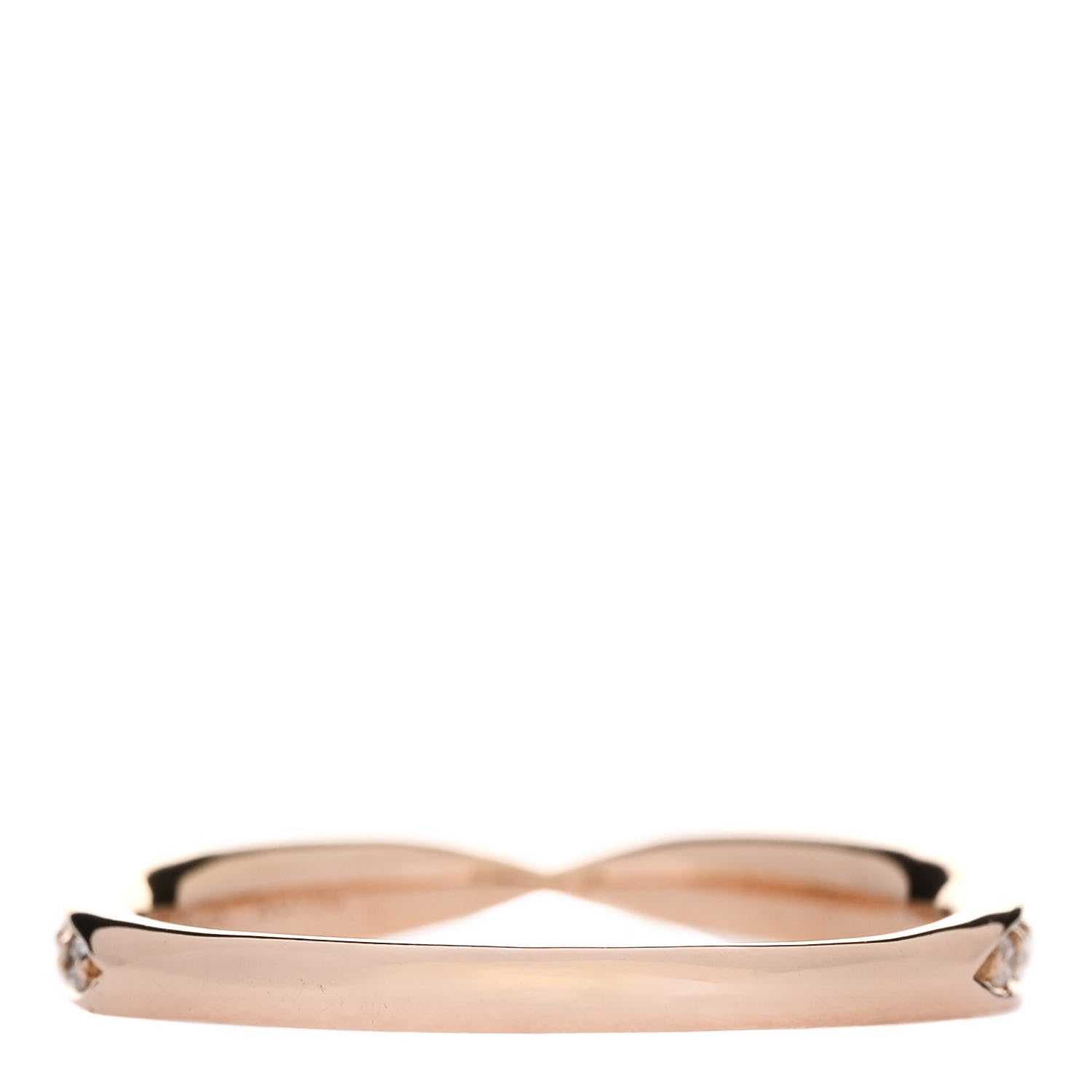 Tiffany 18K Rose Gold Diamond Harmony Band Ring 48 4.5 3 of 4