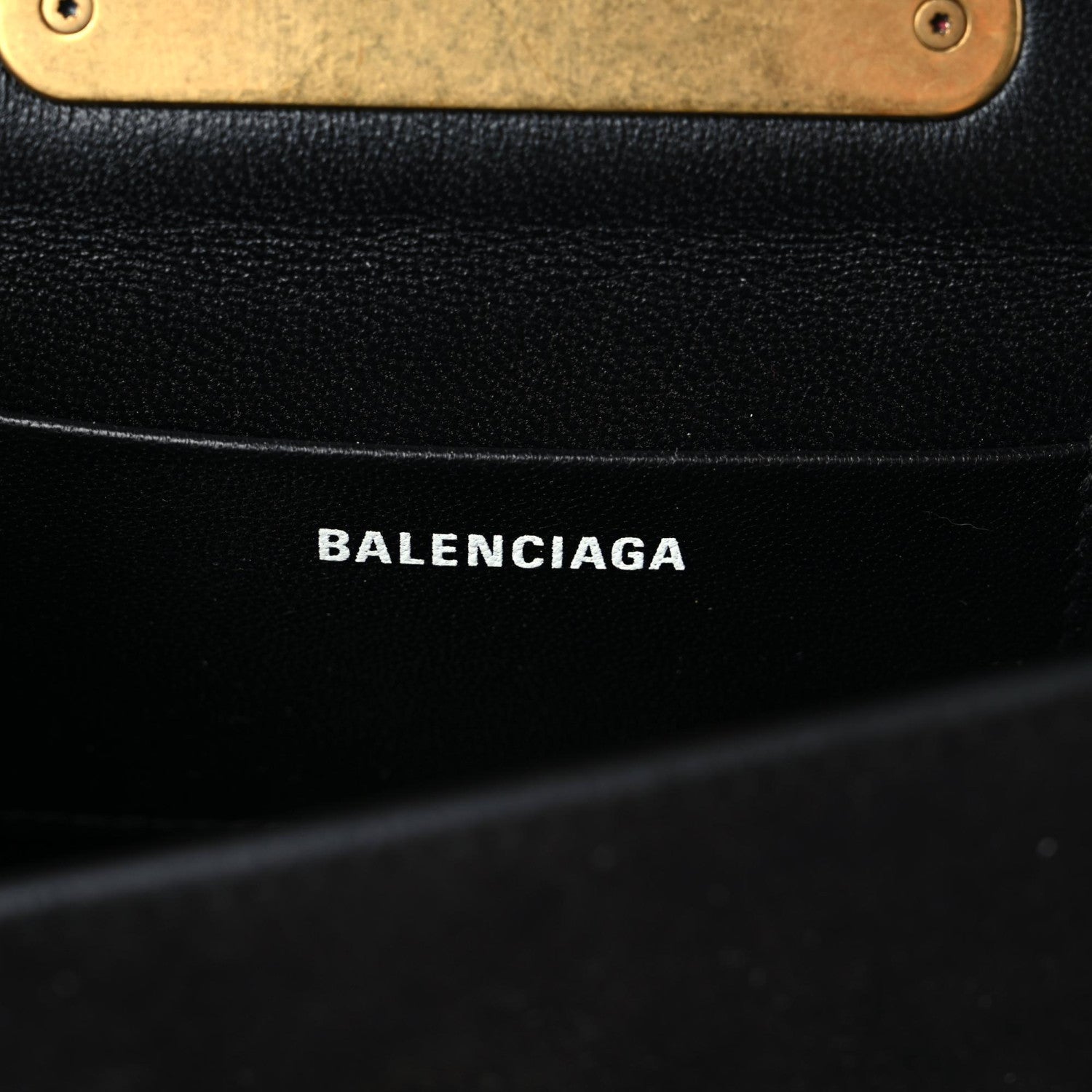 Balenciaga Suede Opera Clutch Bag Black 6 of 9