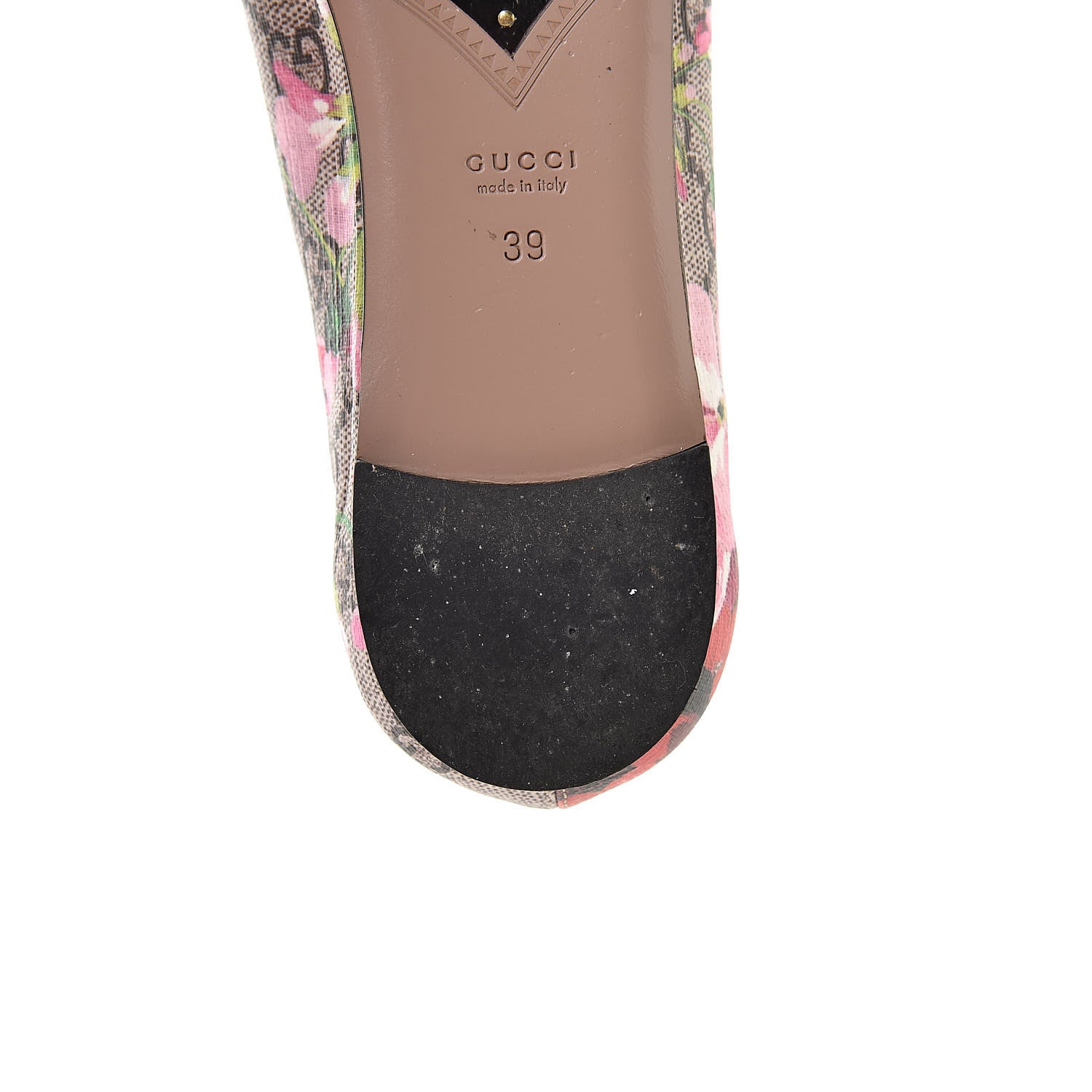 Gucci GG Supreme Monogram Blooms Ballet Flats 39 Beige Multicolor Dry Rose 9 of 12