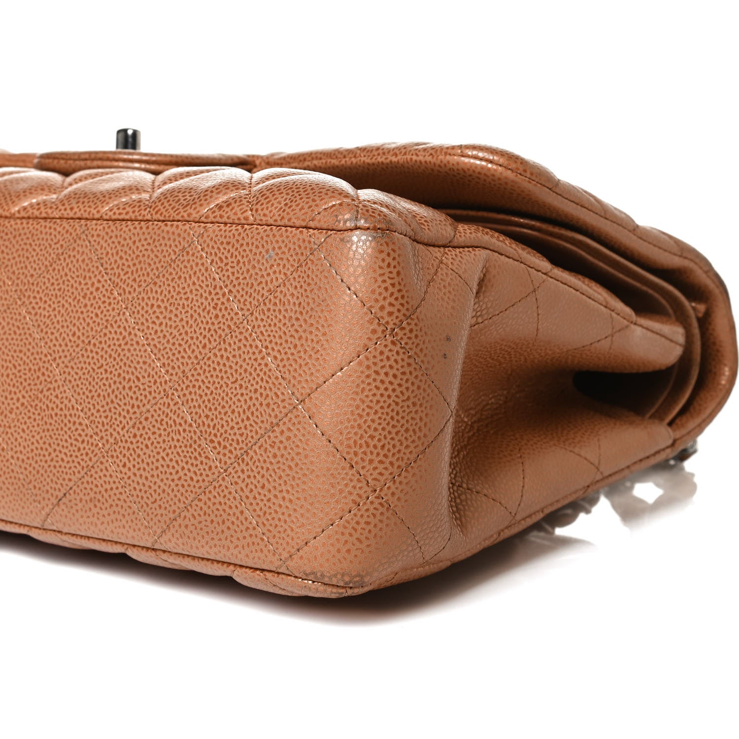 Chanel Metallic Caviar Quilted Jumbo Double Flap Copper 10 of 24