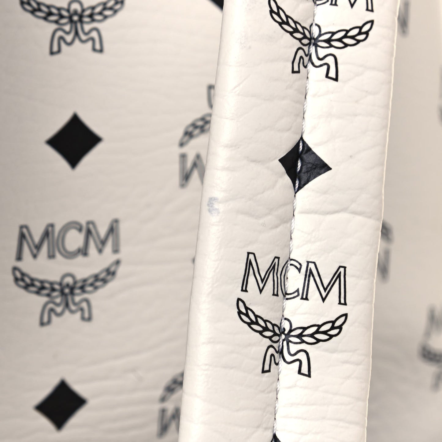 Visetos Swarovski Studded Small Diamond Backpack White