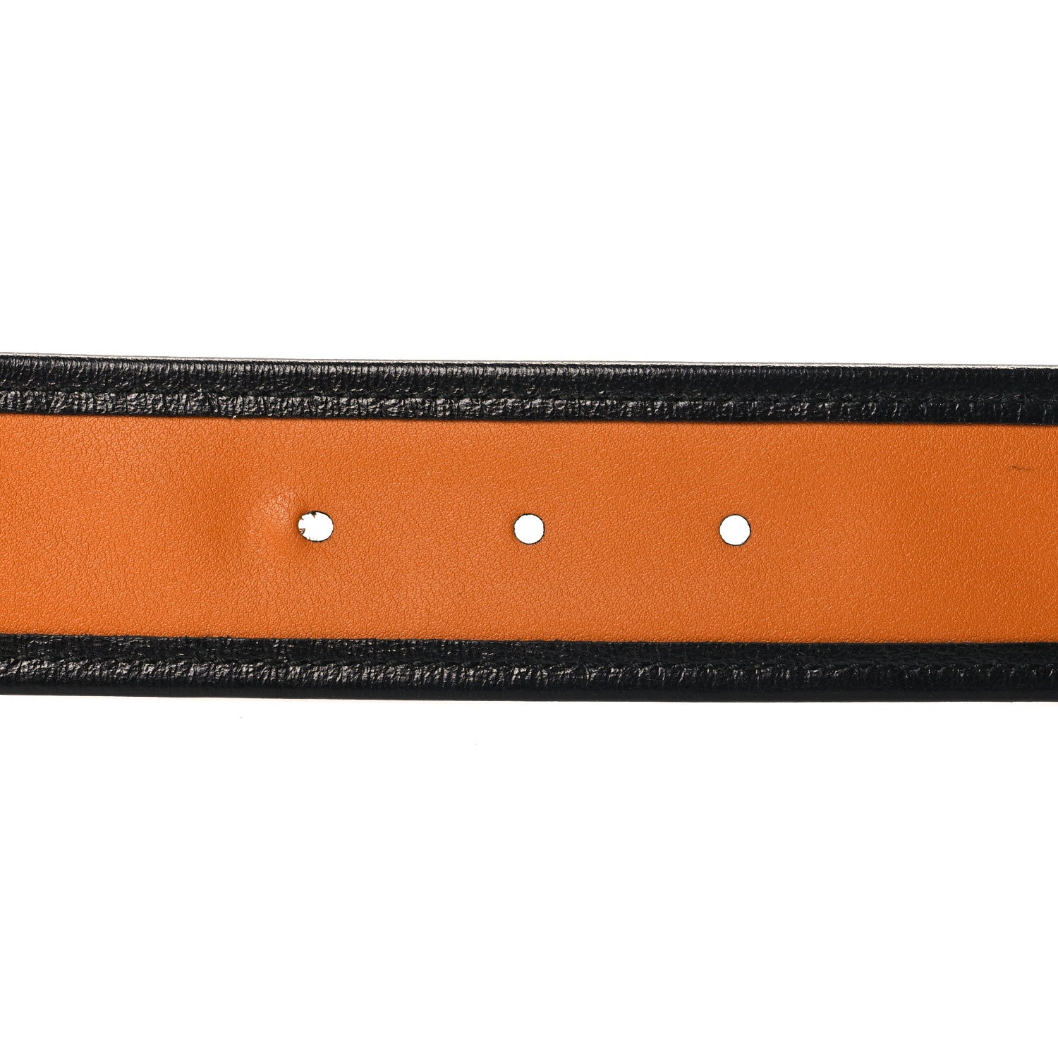 Gucci Azalea Calfskin Matelasse Diagonal Torchon Double G 40mm Belt 85 34 Cognac Black 4 of 6