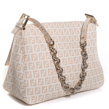 Fendi Zucchino Spalmati Forever Mama Baguette Crema Ecru 3 of 10
