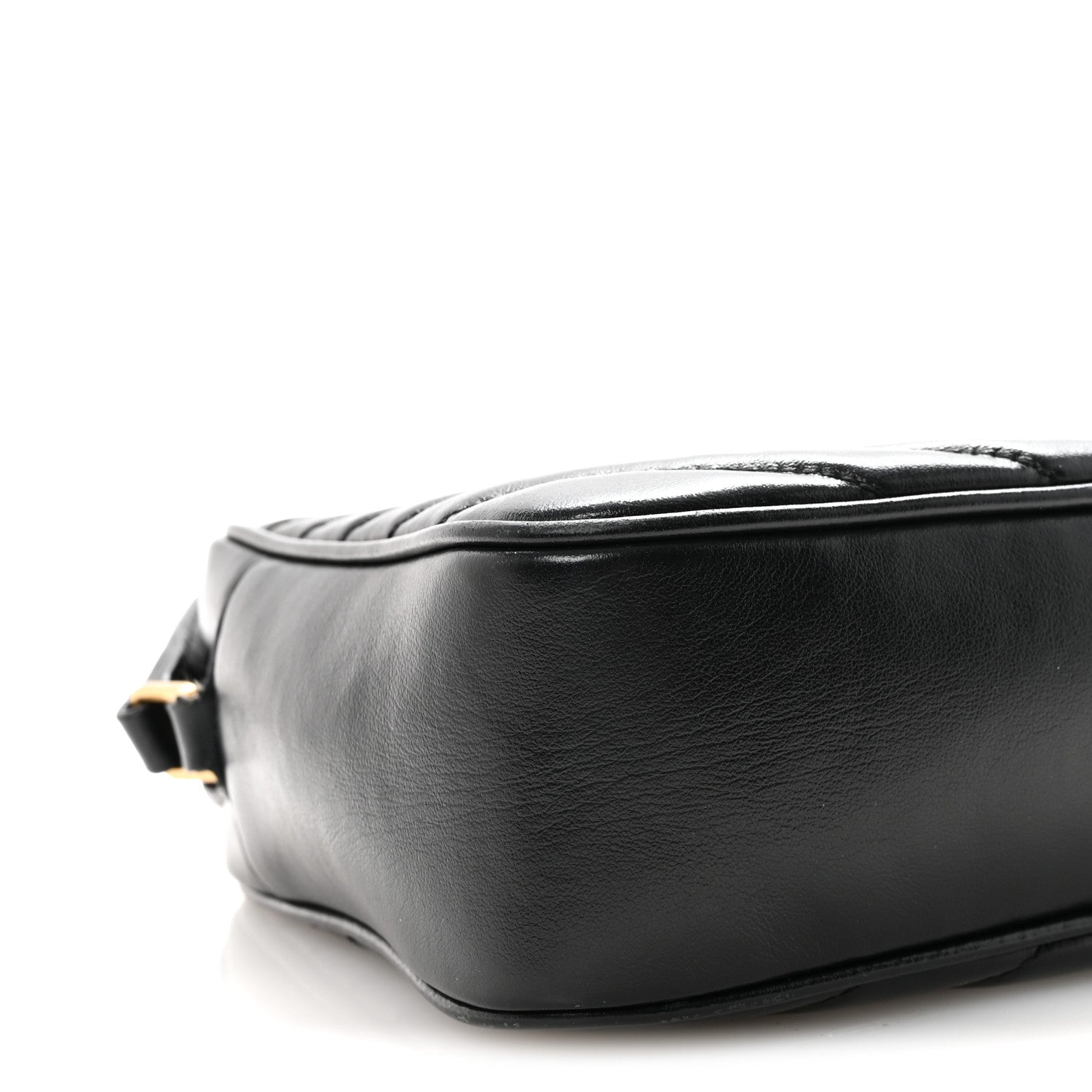 Saint Laurent Calfskin Matelasse Monogram Lou Camera Bag Black