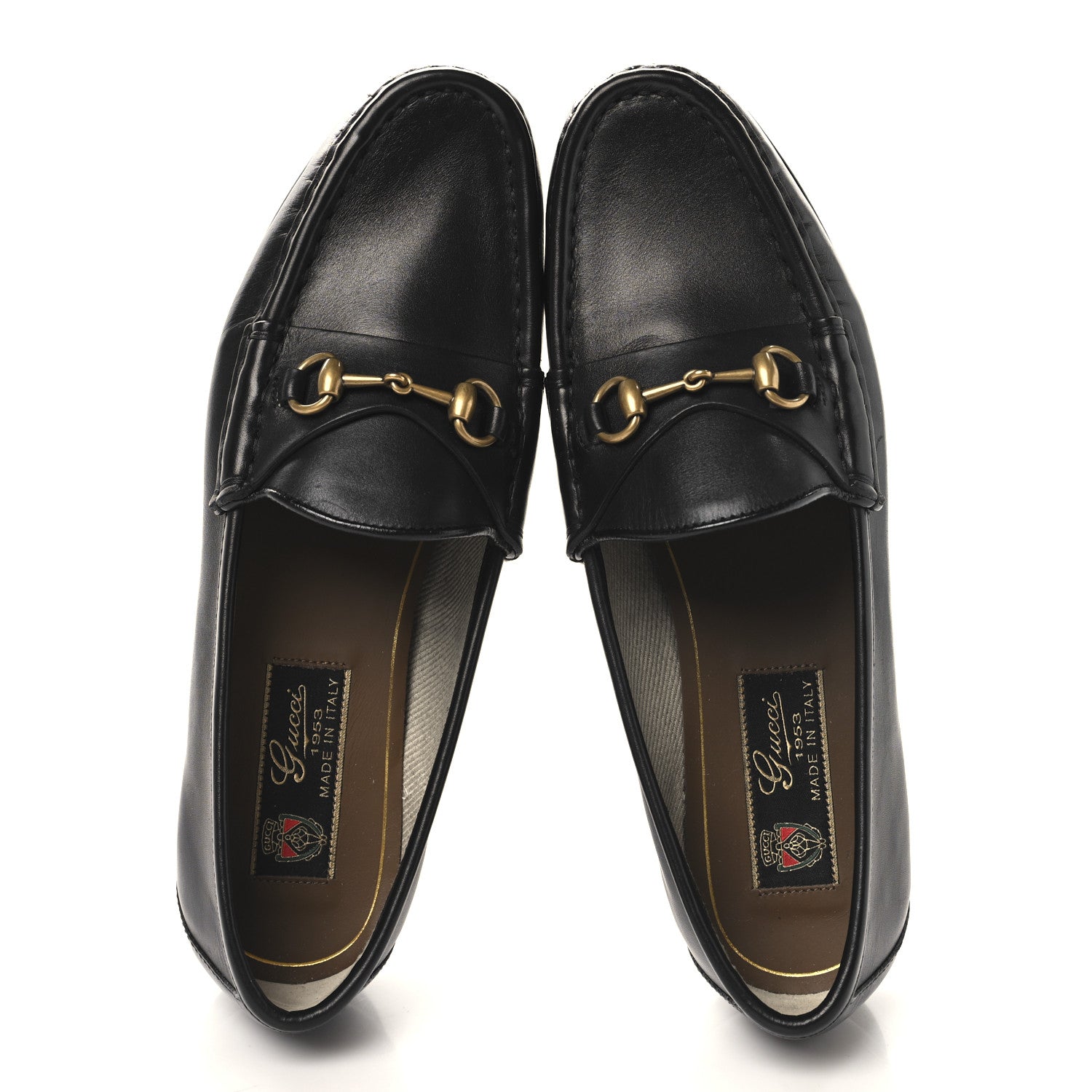 Gucci Calfskin Womens 1953 Horsebit Loafers 36 Black 2 of 8