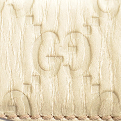 Gucci Guccissima Interlocking G Belt 80 32 Ivory 5 of 5