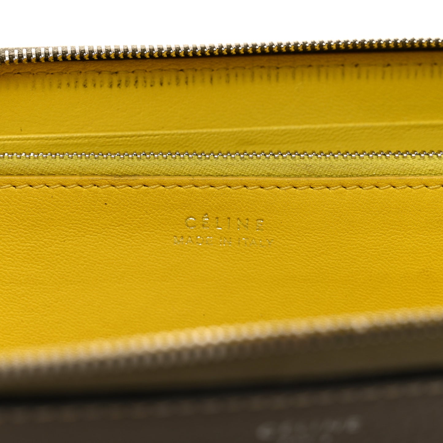 Drummed Calfskin Large Zip Around Multifunction Wallet Souris