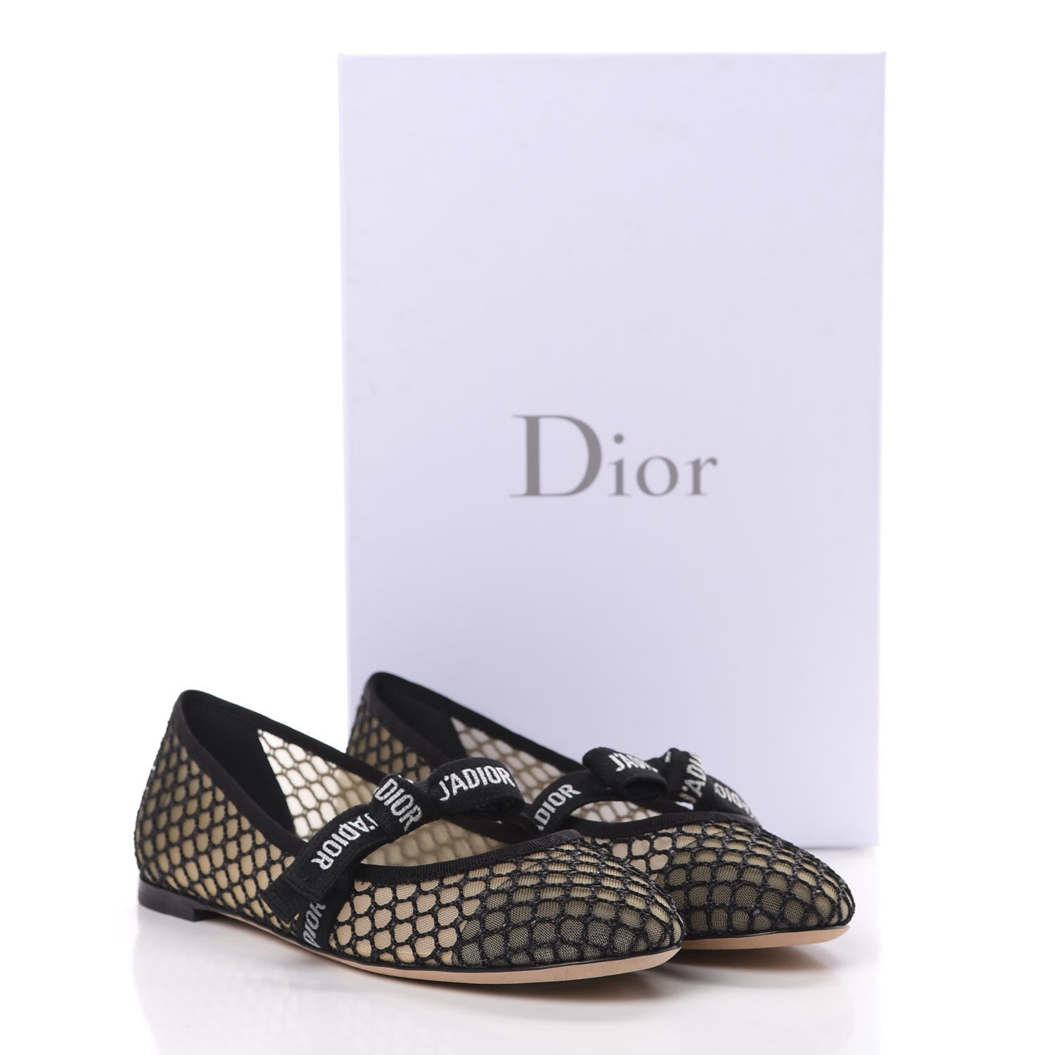 Christian Dior Resille Miss J'Adior Ballet Flat 39 Black 8 of 8