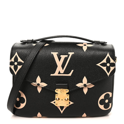 Louis Vuitton Empreinte Monogram Giant Pochette Metis Black Beige 1 of 9