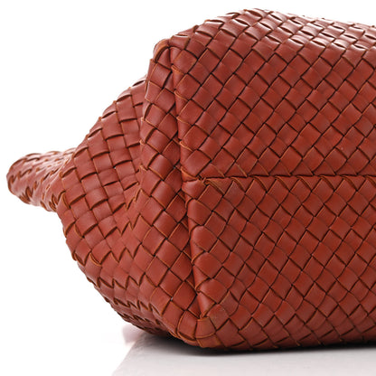 Bottega Veneta Lambskin Intreccio Medium Cabat Rust 11 of 13