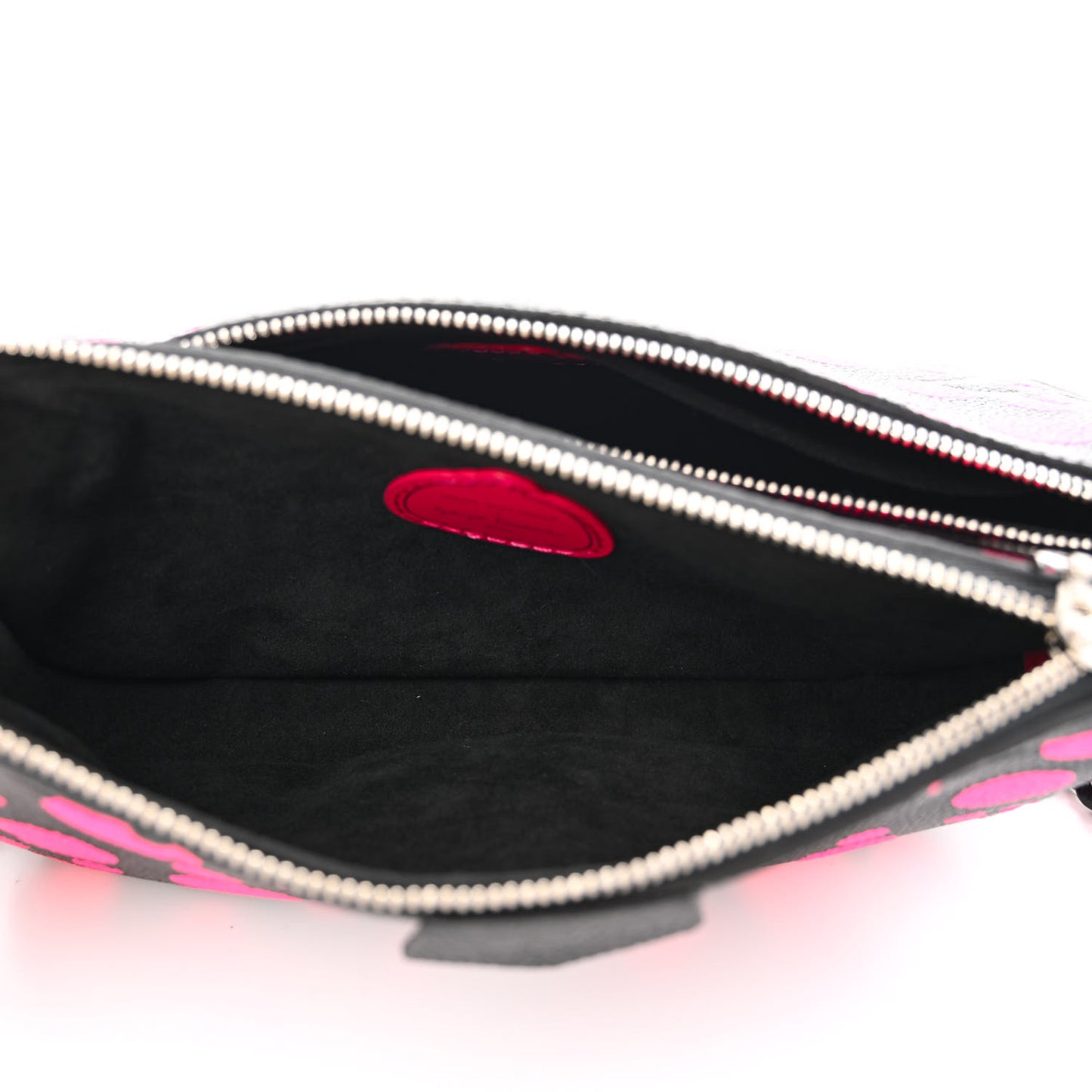 LV X YK Empreinte Multi Pochette Accessories Black Fuchsia