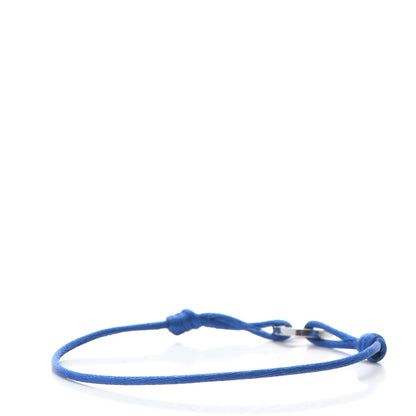 Cartier 18K White Gold Diamond LOVE Adjustable Cord Bracelet Royal Blue 3 of 6