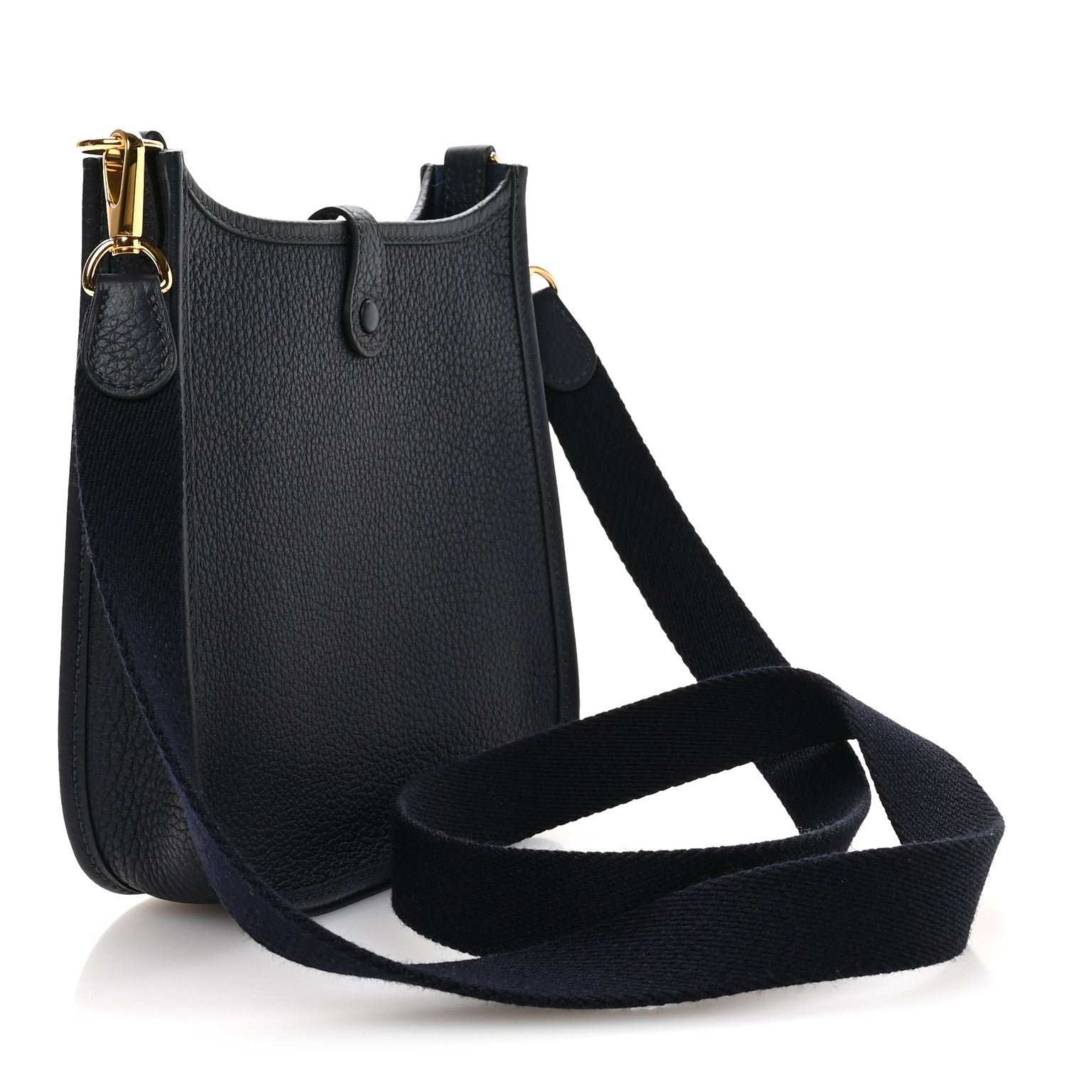 Hermes Taurillon Clemence Evelyne TPM Bleu Nuit 3 of 11
