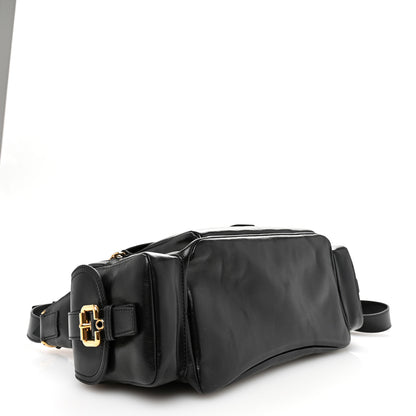 Chloe Shiny Calfskin Medium Double Carry Camera Bag Black 4 of 10