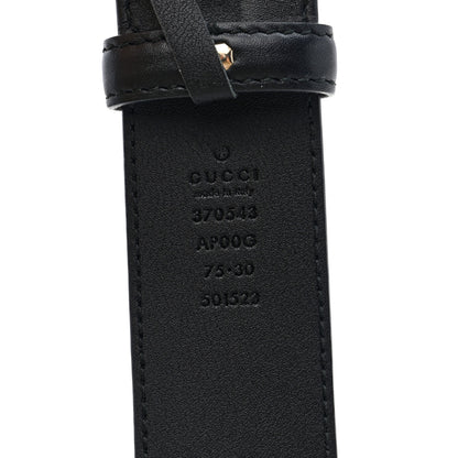 Gucci Calfskin Interlocking G Belt 75 30 Black 4 of 4