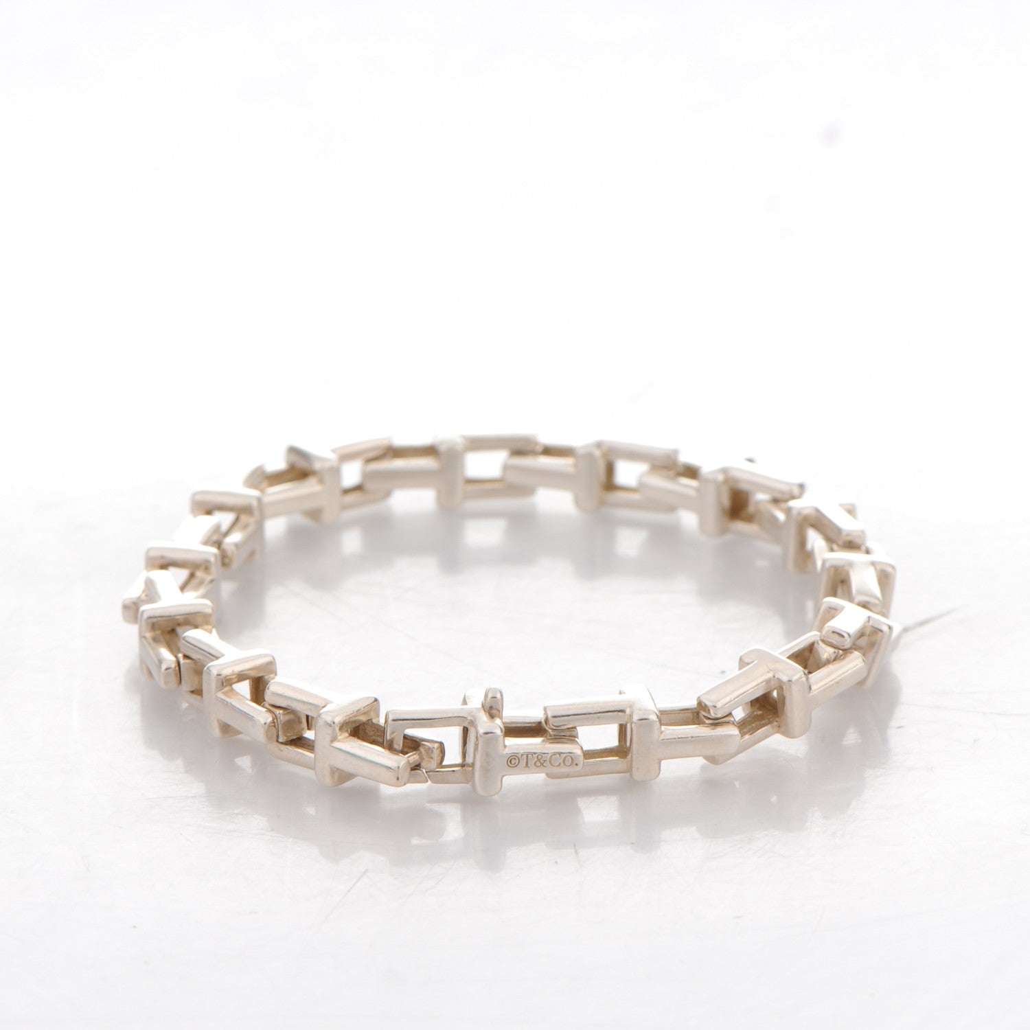 Tiffany Sterling Silver T Chain Bracelet 3 of 3