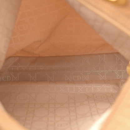 Christian Dior Nylon Cannage Large Lady Dior Tan 6 of 14