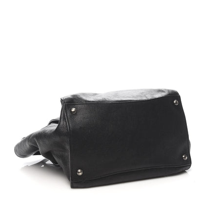 Prada Glace Calf Twin Pocket Tote Black 4 of 14