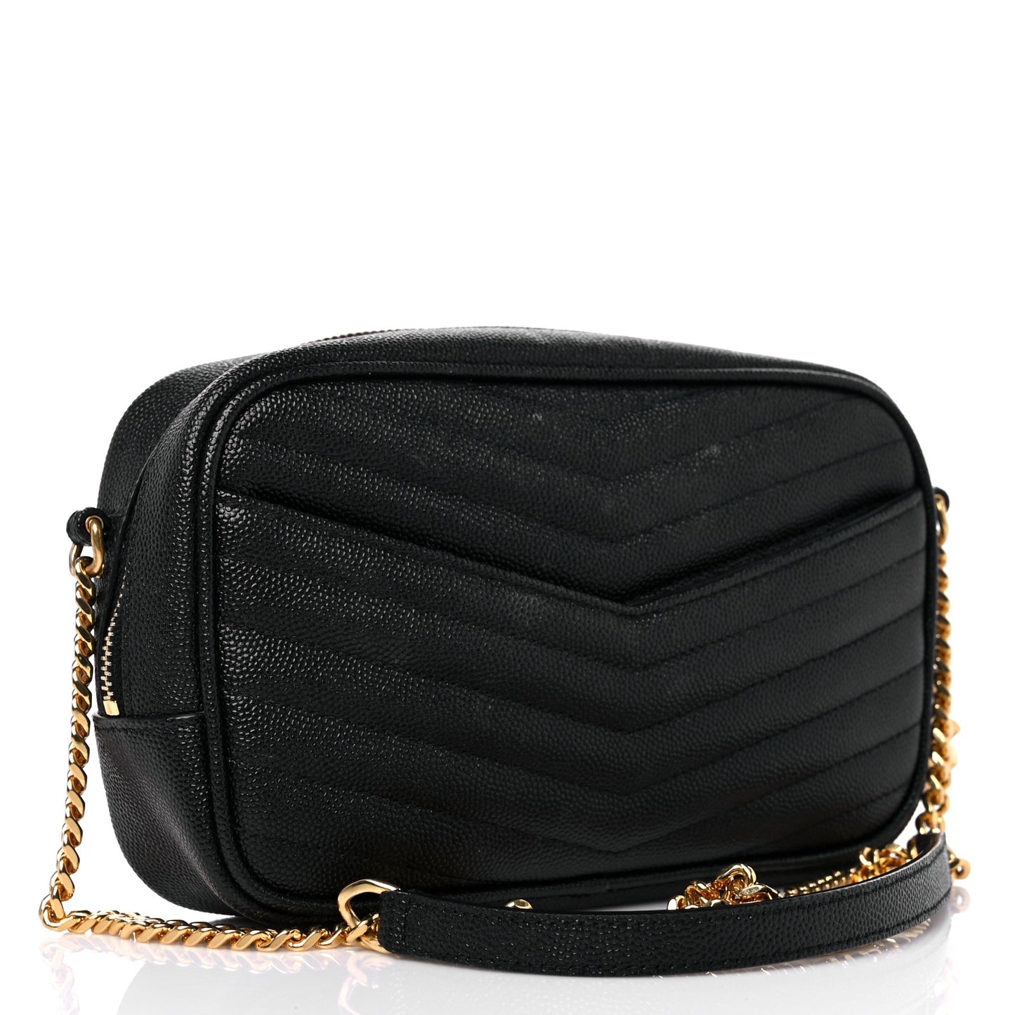 Grain De Poudre Matelasse Monogram Mini Lou Camera Bag Black