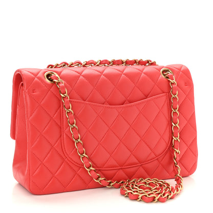 Chanel Lambskin Quilted Medium Double Flap Red 2 of 9