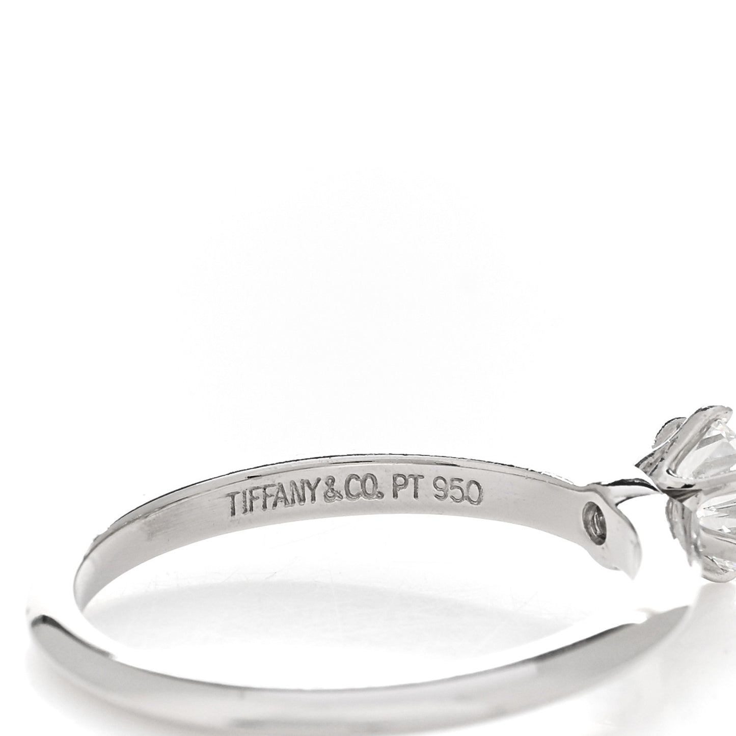 Platinum Diamond .39ct Solitaire Engagement Ring 51 5.75