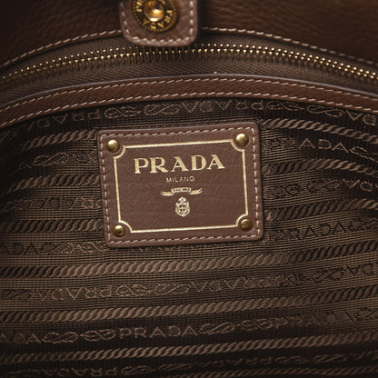 Prada Nylon Tessuto Vitello Daino Tote Corinto 6 of 11