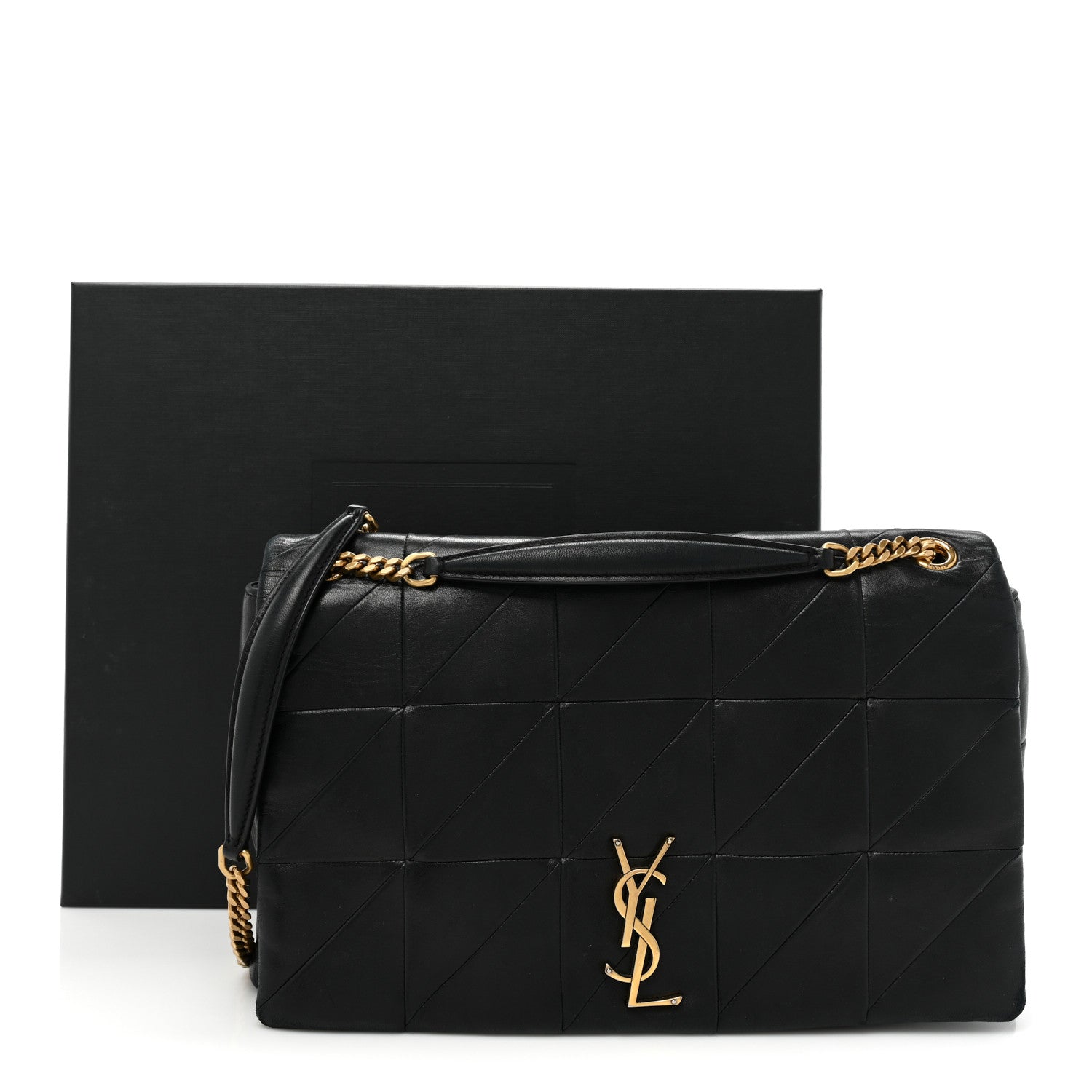 Saint Laurent Lambskin Patchwork Monogram Large Jamie Black 16 of 16