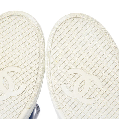 Chanel Calfskin Mens CC Sneakers 36 Royal Blue 11 of 14