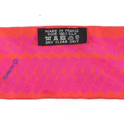 Hermes Silk Clic C'est Noue Twilly Rouge Grenadine Fuchsia 4 of 4