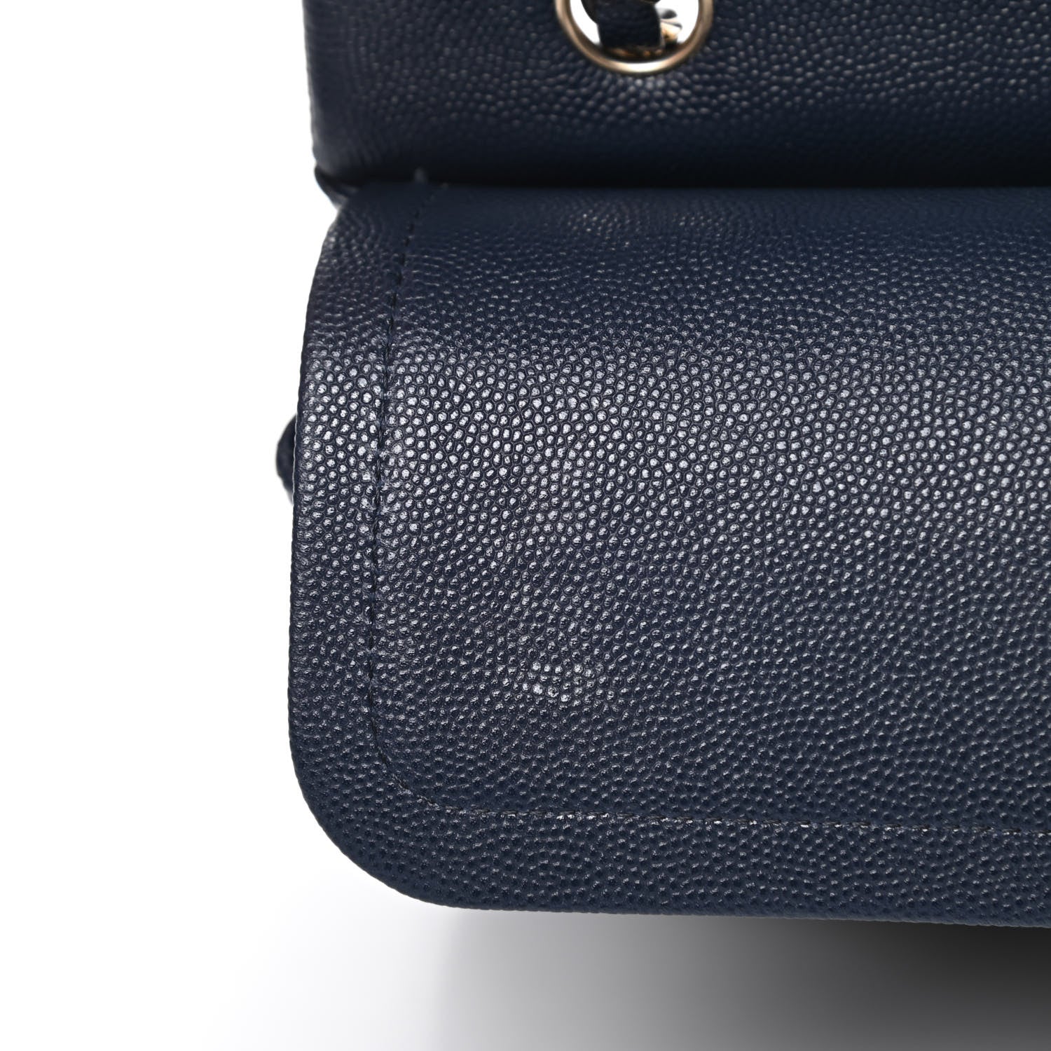 Chanel Caviar Quilted Medium Double Flap Navy 11 of 13