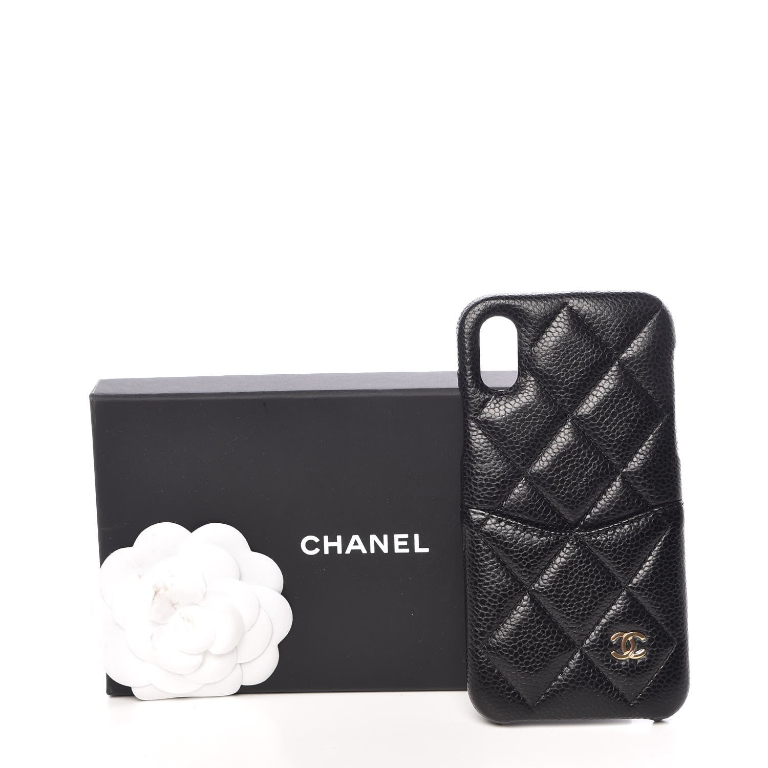Chanel Caviar Quilted iPhone X Coco Tech Case Black 7 of 7