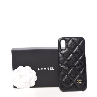 Chanel Caviar Quilted iPhone X Coco Tech Case Black 7 of 7