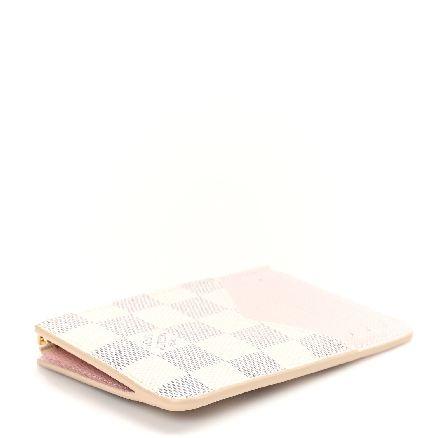 Louis Vuitton Damier Azur Zipped Romy Card Holder  Rose Ballerine 4 of 8