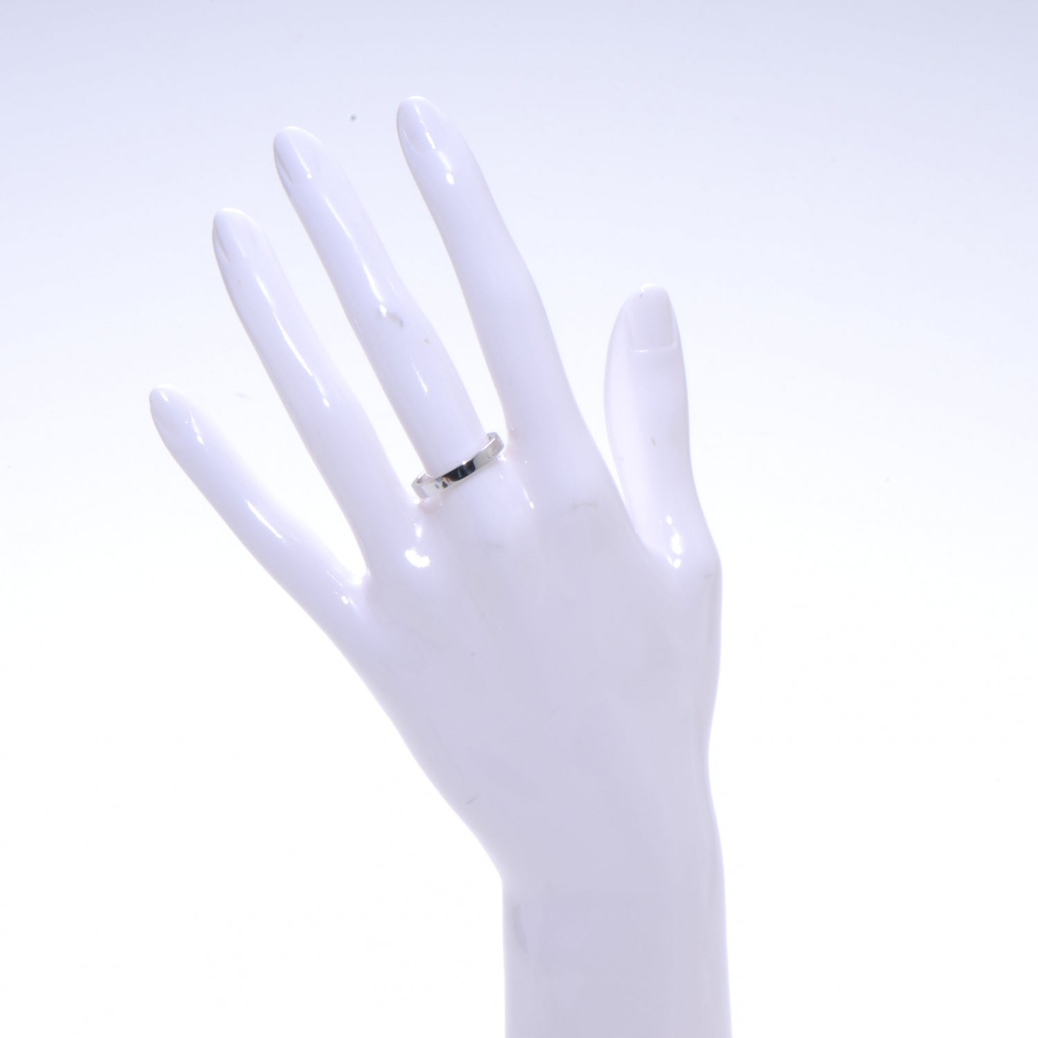 Cartier Platinum Engagement Ring 56 7.75 2 of 4