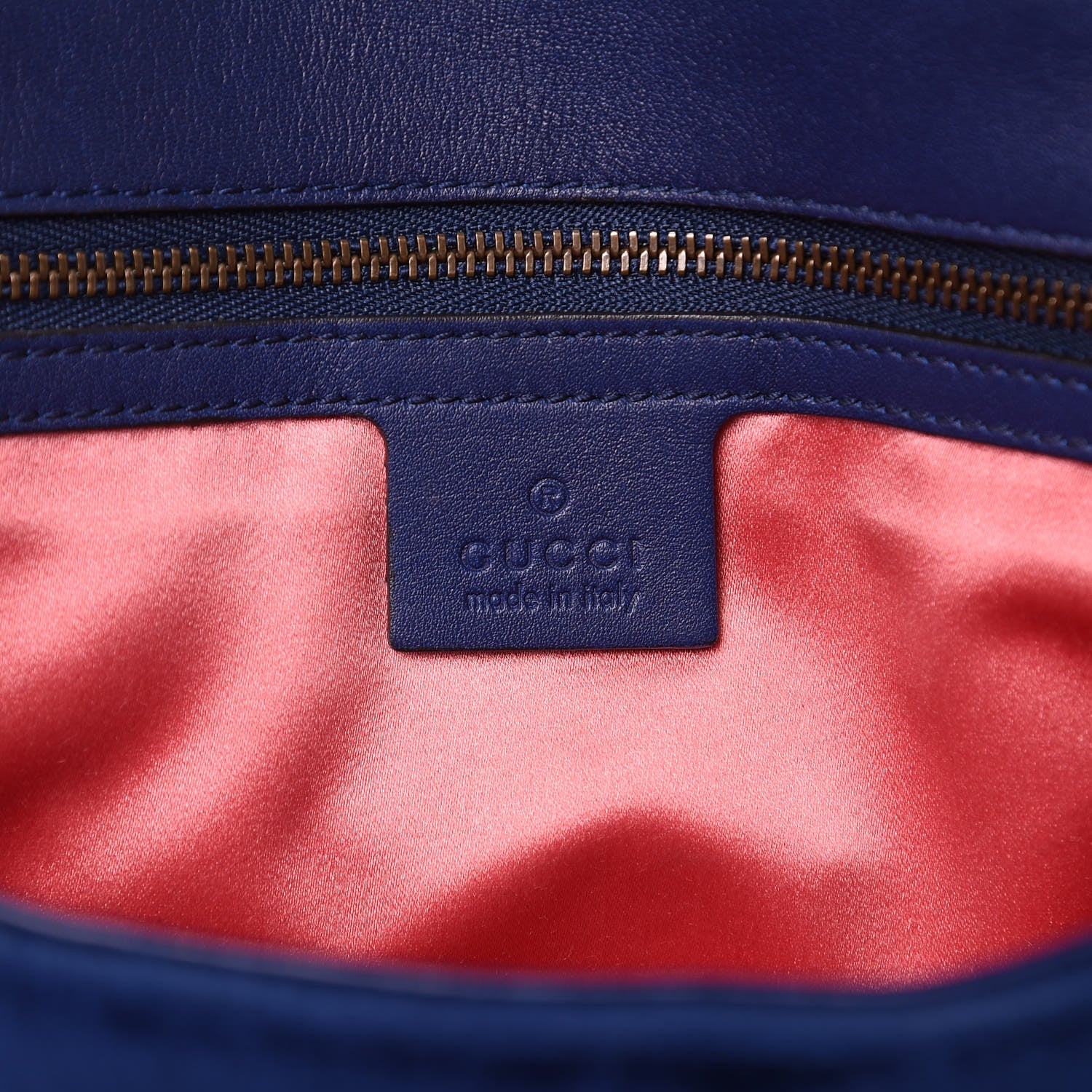 Gucci Velvet Matelasse Medium GG Marmont Shoulder Bag Cobalt Blue 6 of 18