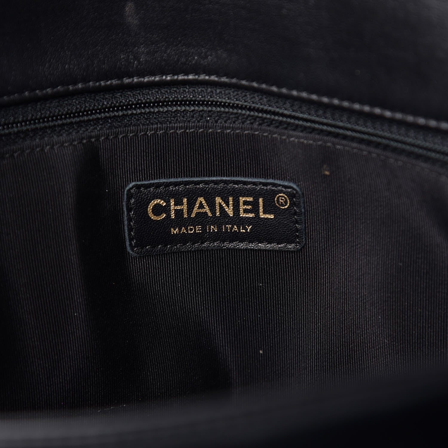 Chanel Lambskin Quilted CC Unchained Clutch Black 6 of 14
