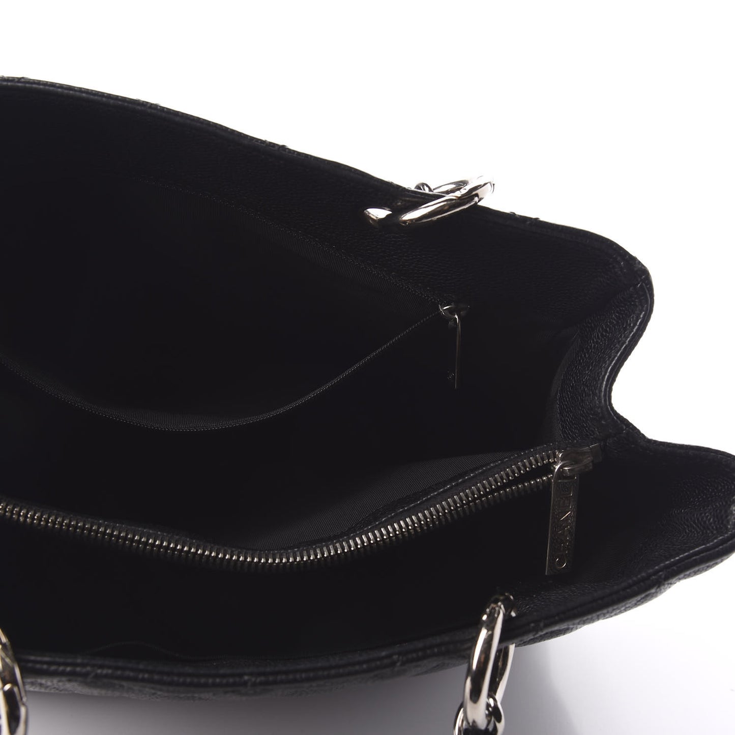 Caviar Quilted Grand Shopping Tote GST Black