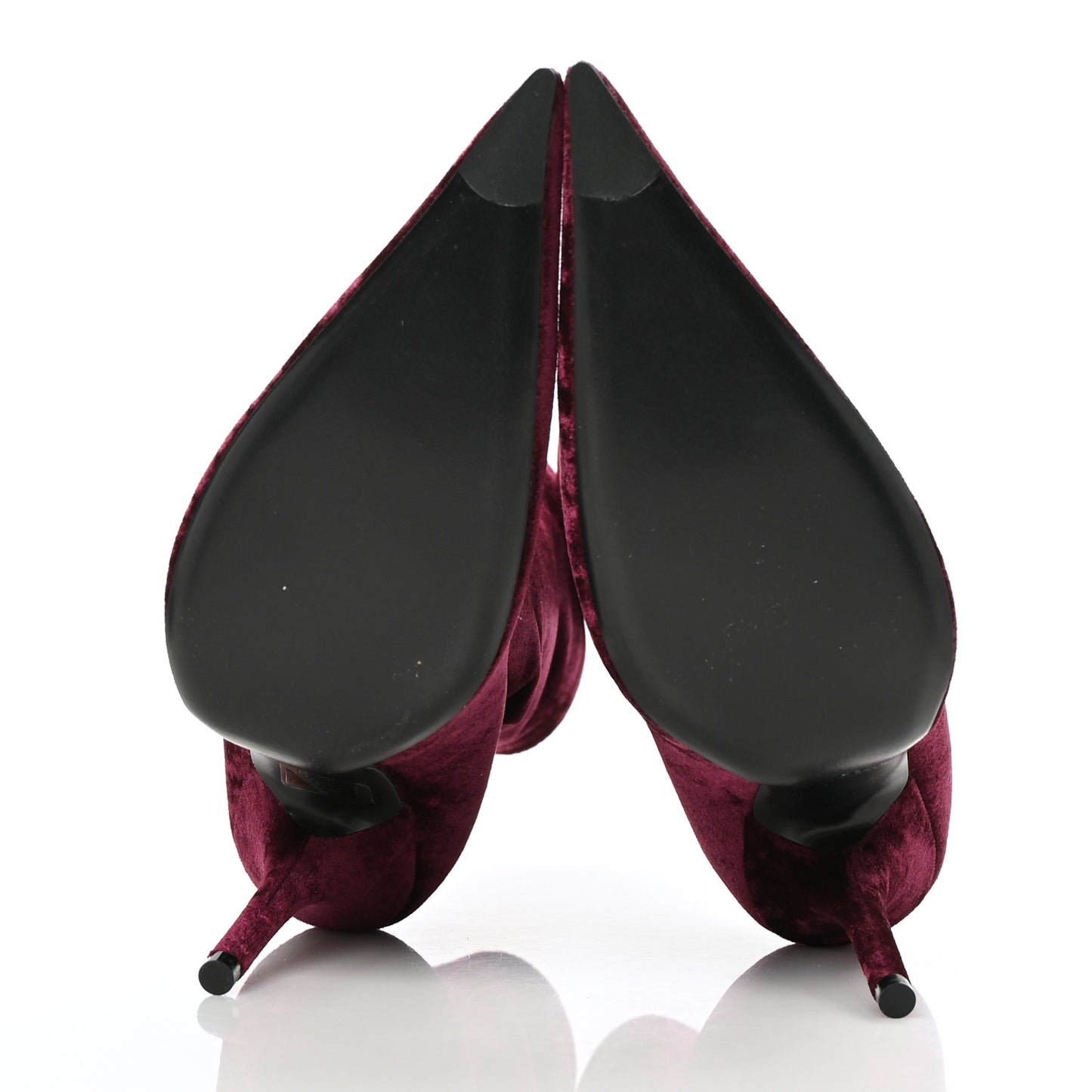 Velvet Extreme Pointed Toe Knife Booties 40 Rouge Prune
