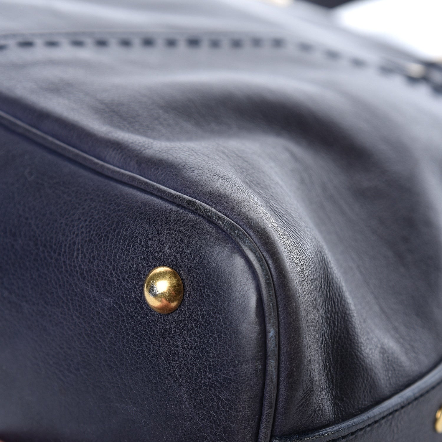 Saint Laurent Calfskin Large Muse Navy Blue 16 of 26
