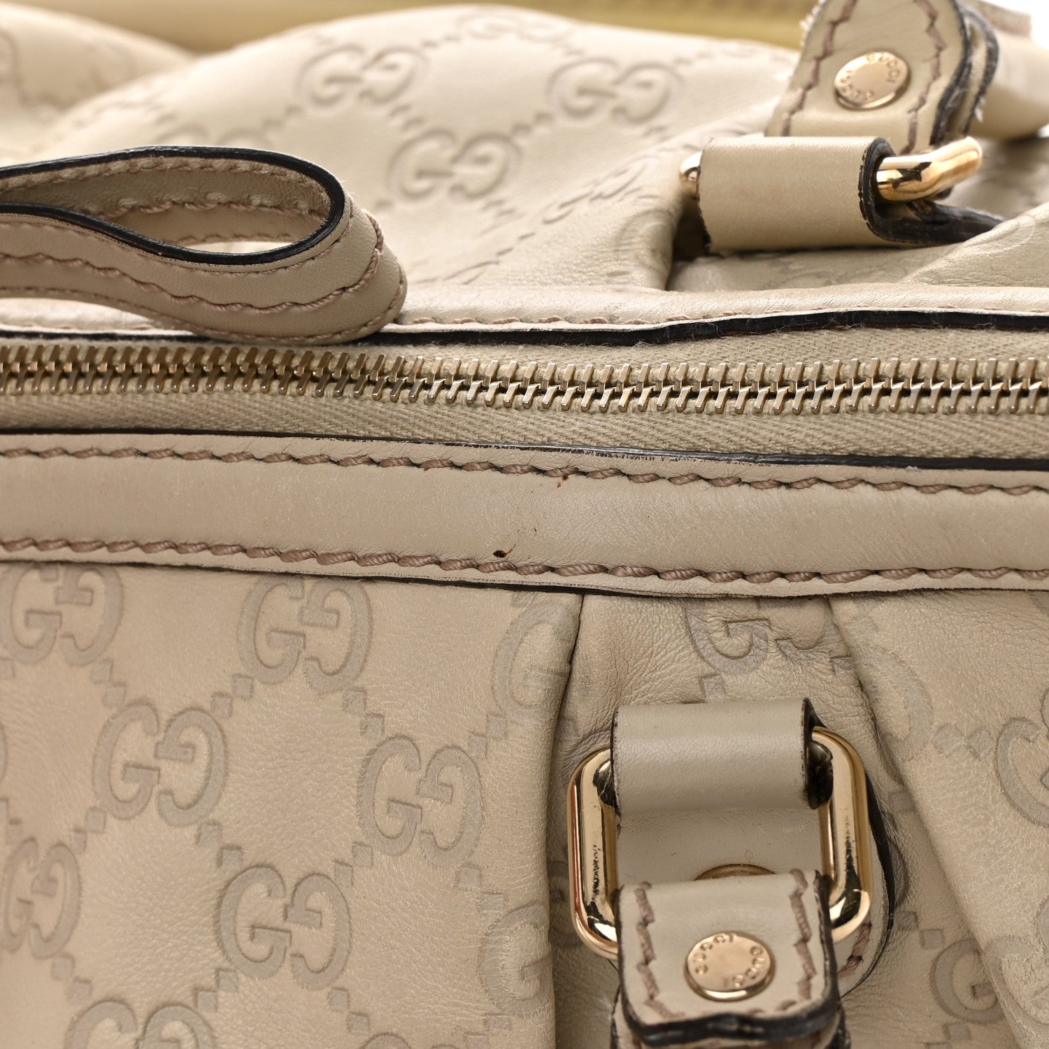 Gucci Guccissima Medium Sukey Top Handle Bag White 26 of 26