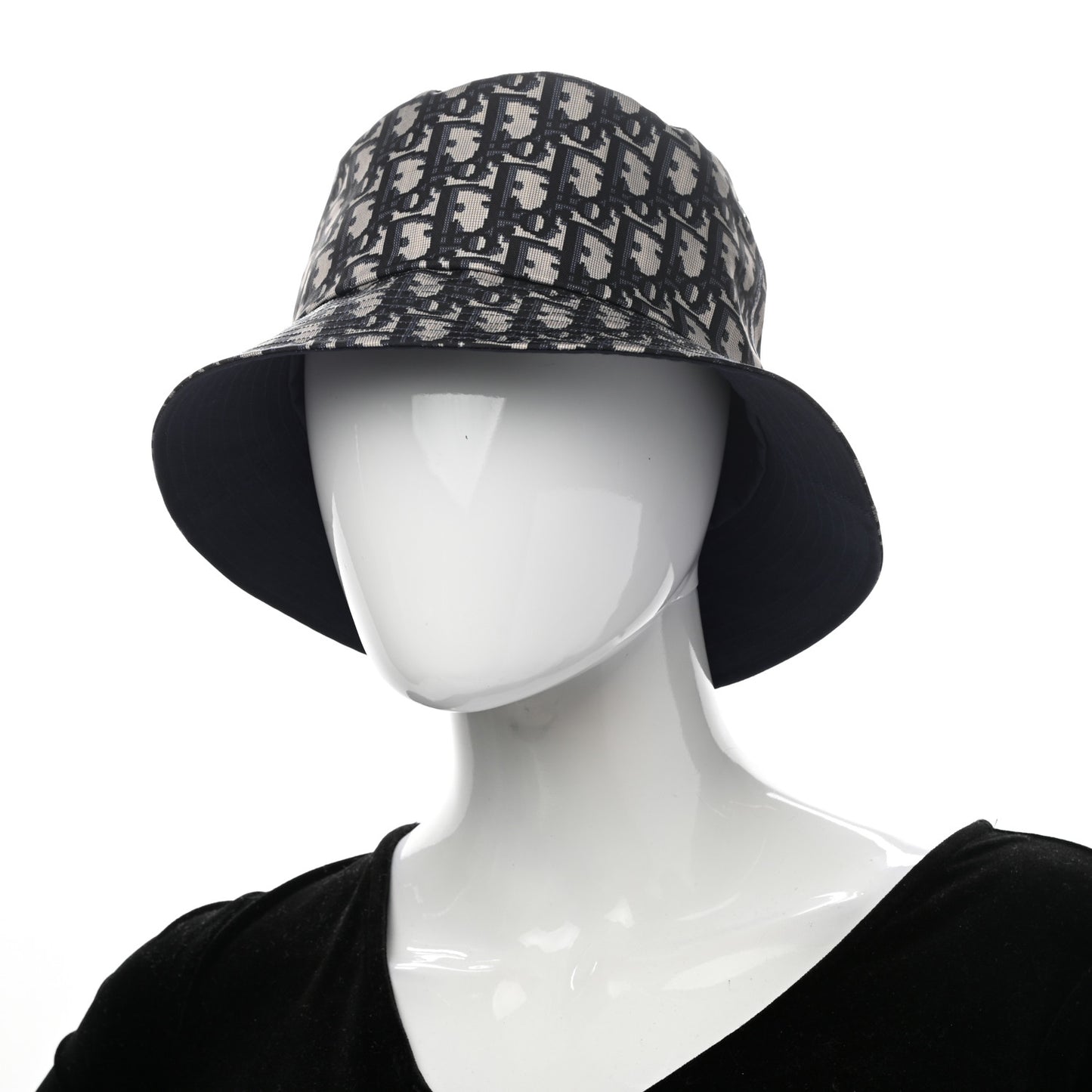 Polyester Cotton Oblique Teddy-D Brim Bucket Hat 58