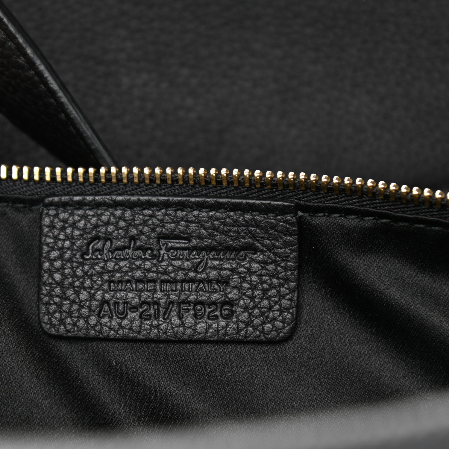 Salvatore Ferragamo Grained Calfskin Bitter Pocket Tote Black 12 of 20