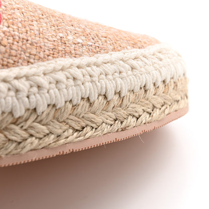 Chanel Fabric Patent Calfskin CC Espadrilles 38 Pink Red 11 of 13