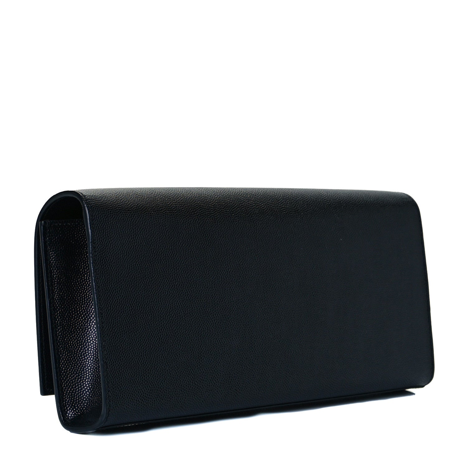 Saint Laurent Grain De Poudre Monogram Cassandre Clutch Black 3 of 7