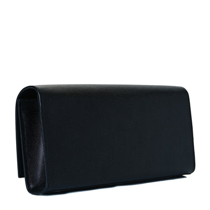 Saint Laurent Grain De Poudre Monogram Cassandre Clutch Black 3 of 7