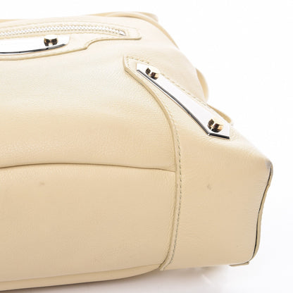Balenciaga Veau Amp Plate Silver Hardware Traveler Backpack Beige Argile 9 of 11