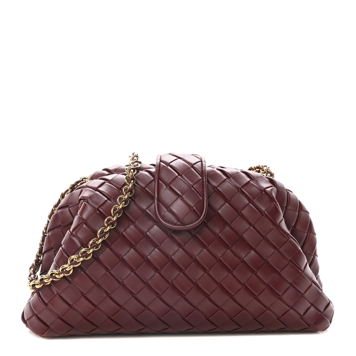 Nappa Intrecciato Teen The Lauren 1980 Clutch With Chain Barolo