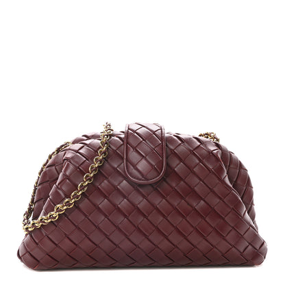 Bottega Veneta Nappa Intrecciato Teen The Lauren 1980 Clutch With Chain Barolo 1 of 9