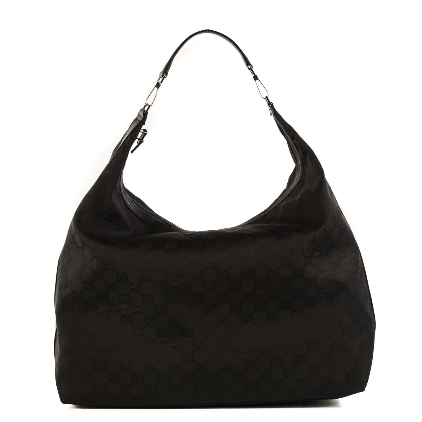 Nylon Monogram Oversized Overnight Bag Black
