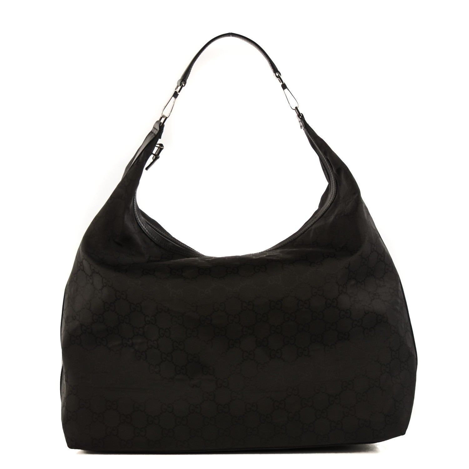 Gucci Nylon Monogram Oversized Overnight Bag Black 1 of 7